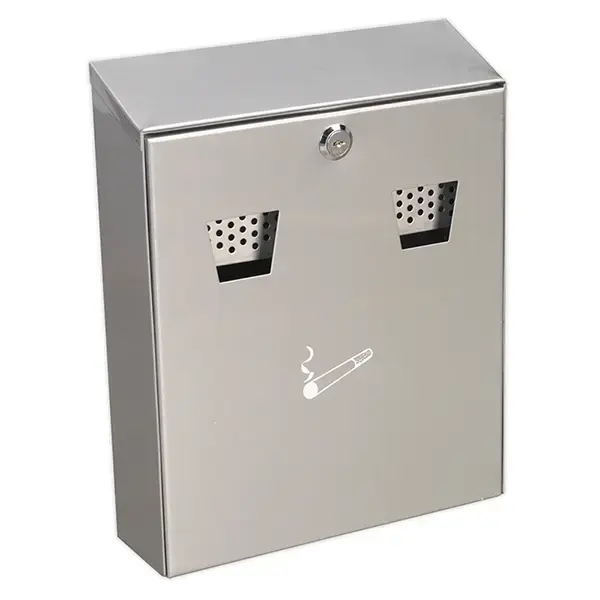 Sealey RCB02 Cigarette Bin Wall Mounting Stainless Steel