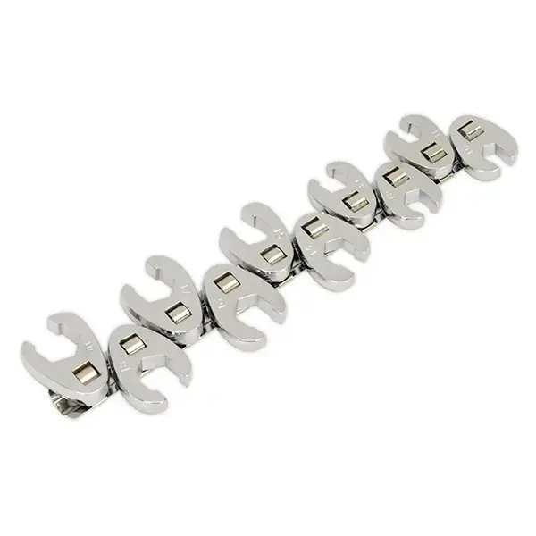 Siegen S0845 Crow's Foot Wrench Set 10pc Flare Nut 3/8"Sq Drive Metric