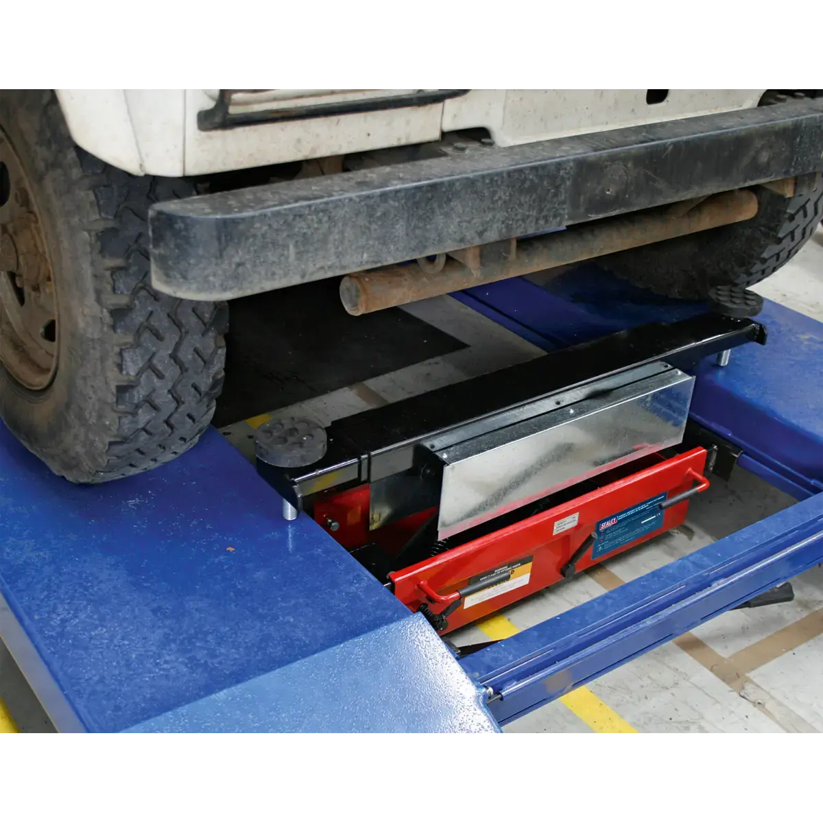 Sealey Jacking Beam 2 Tonne with Arm Extenders & Flat Roller Supports