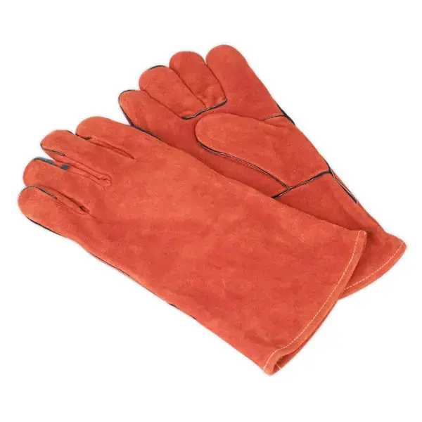 Sealey SSP141 Leather Welding Gauntlets Lined Pair