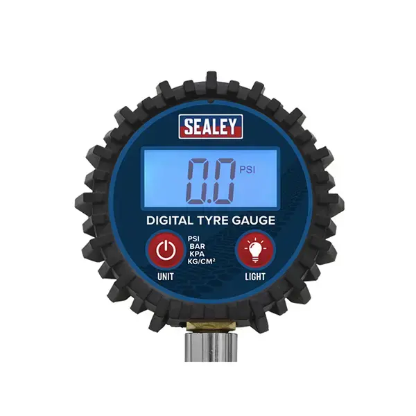 Sealey TST002 Digital Tyre Pressure Gauge with Push-On Connector