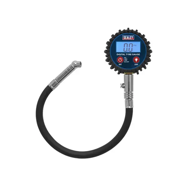 Sealey TST002 Digital Tyre Pressure Gauge with Push-On Connector