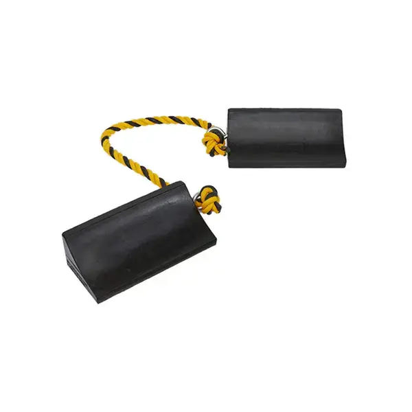 Sealey WC16 Heavy-Duty Rubber Wheel Chocks - Pair
