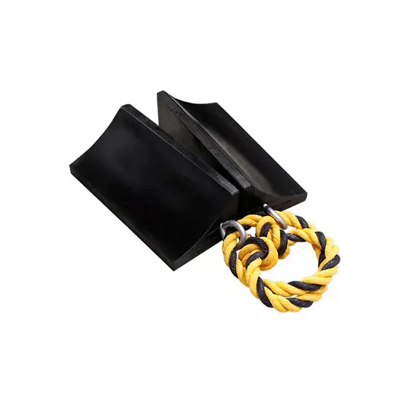 Sealey WC16 Heavy-Duty Rubber Wheel Chocks - Pair