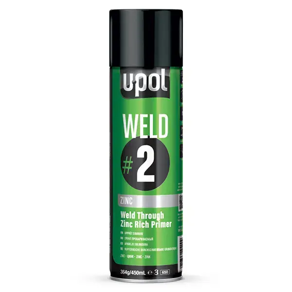 U-POL WELD#2 Weld Through Primer Zinc Aerosol 450ml