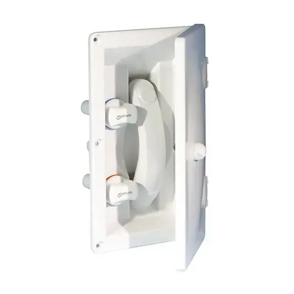 Whale Elegance Exterior Shower with Lockable Cover Included