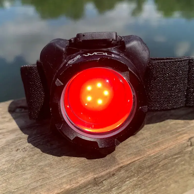 Wolf Outdoors Vex150 Powerbeam Headtorch 150 Lumen White & Red Cob LED