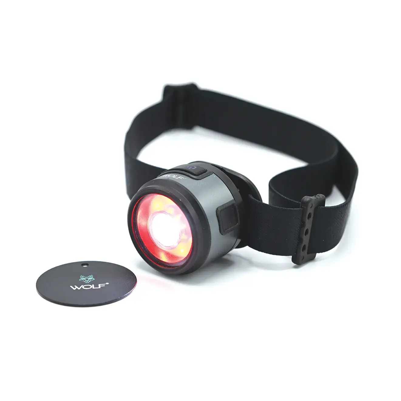 Wolf Outdoors Mpl-400 Headtorch 400 Lumins White & Red Cob Led Usbc